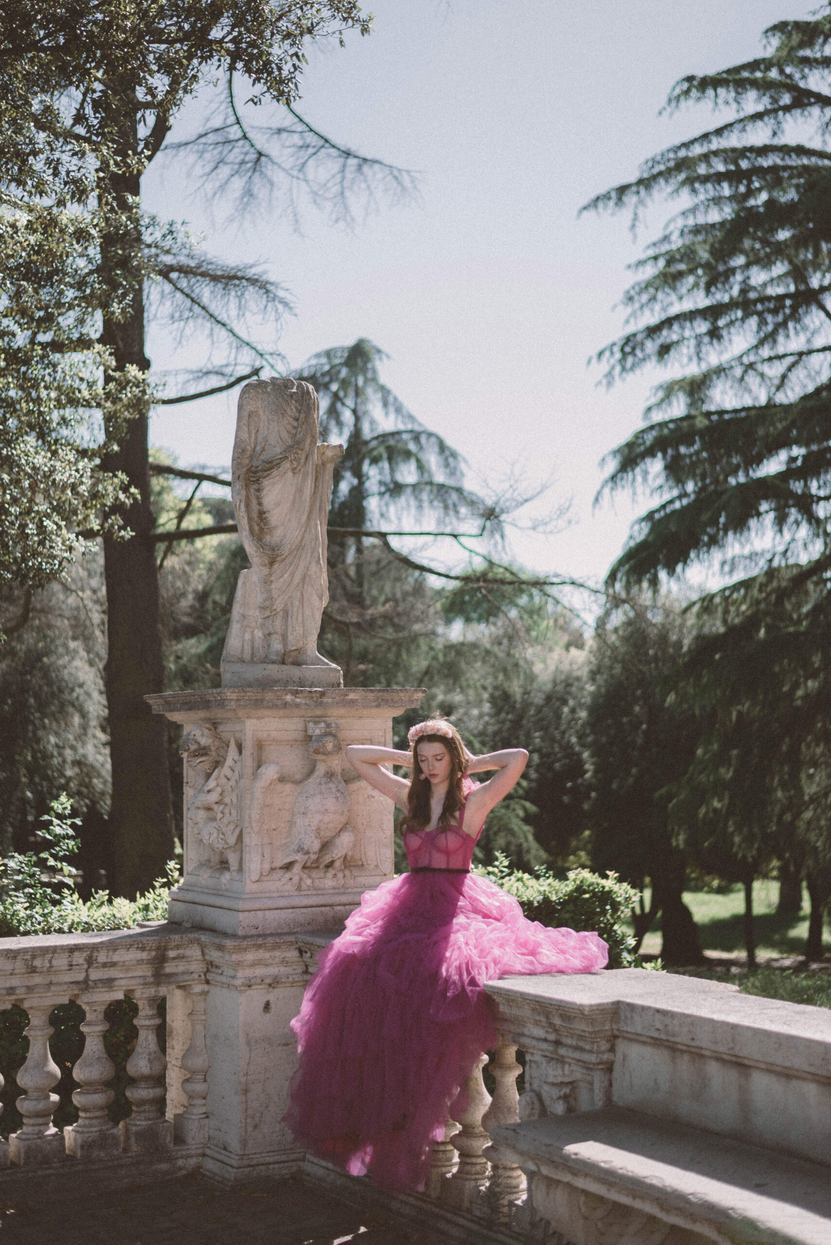 29RueJasmin, Fashion Editorial in Rome, Villa Borghese photoshoot, Fashion photoshoot in Rome, Italy fashion photographer