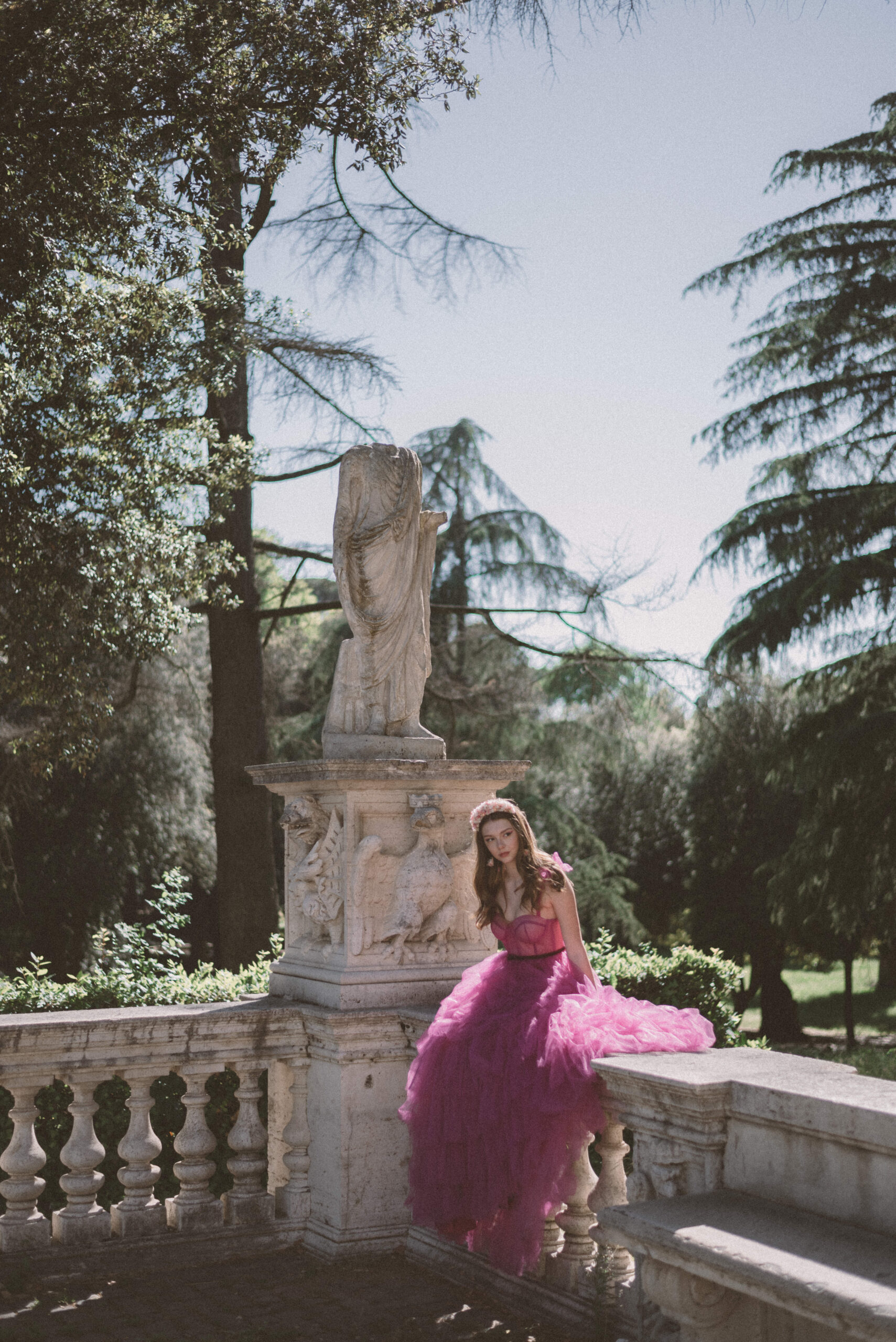 29RueJasmin, Fashion Editorial in Rome, Villa Borghese photoshoot, Fashion photoshoot in Rome, Italy fashion photographer