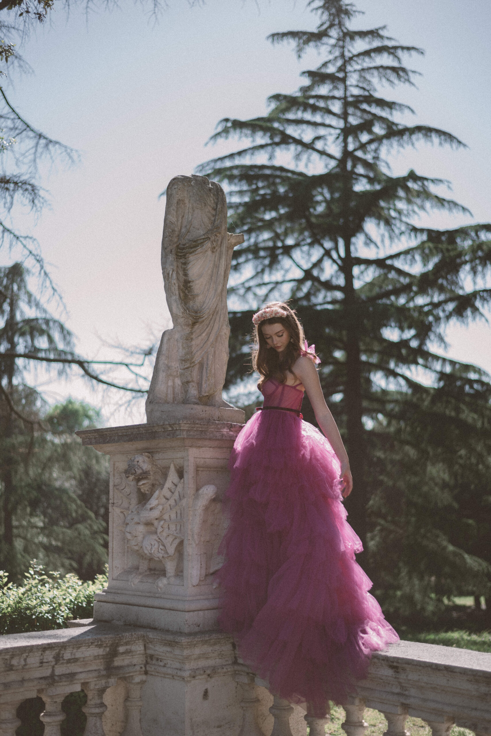 29RueJasmin, Fashion Editorial in Rome, Villa Borghese photoshoot, Fashion photoshoot in Rome, Italy fashion photographer