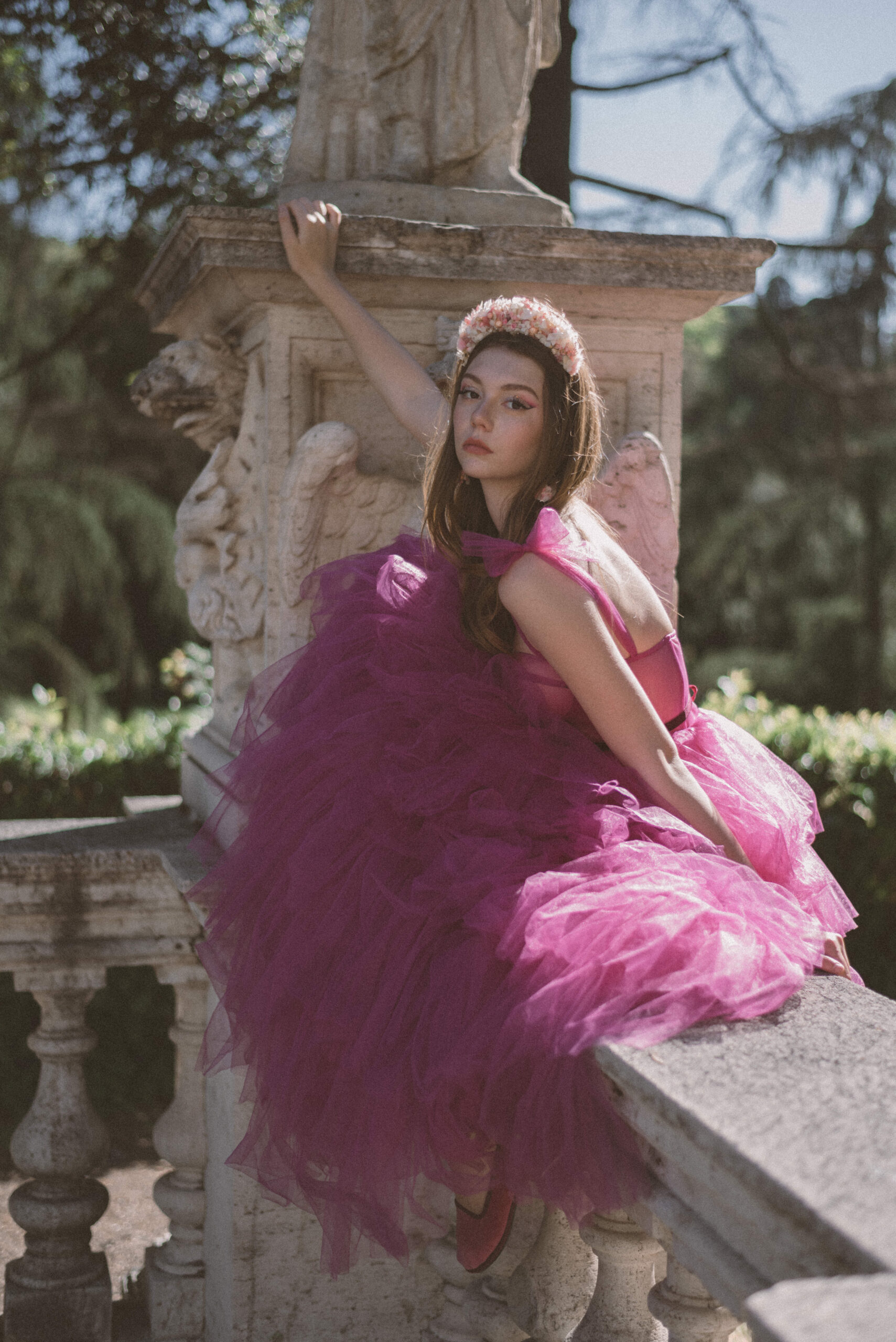 29RueJasmin, Fashion Editorial in Rome, Villa Borghese photoshoot, Fashion photoshoot in Rome, Italy fashion photographer