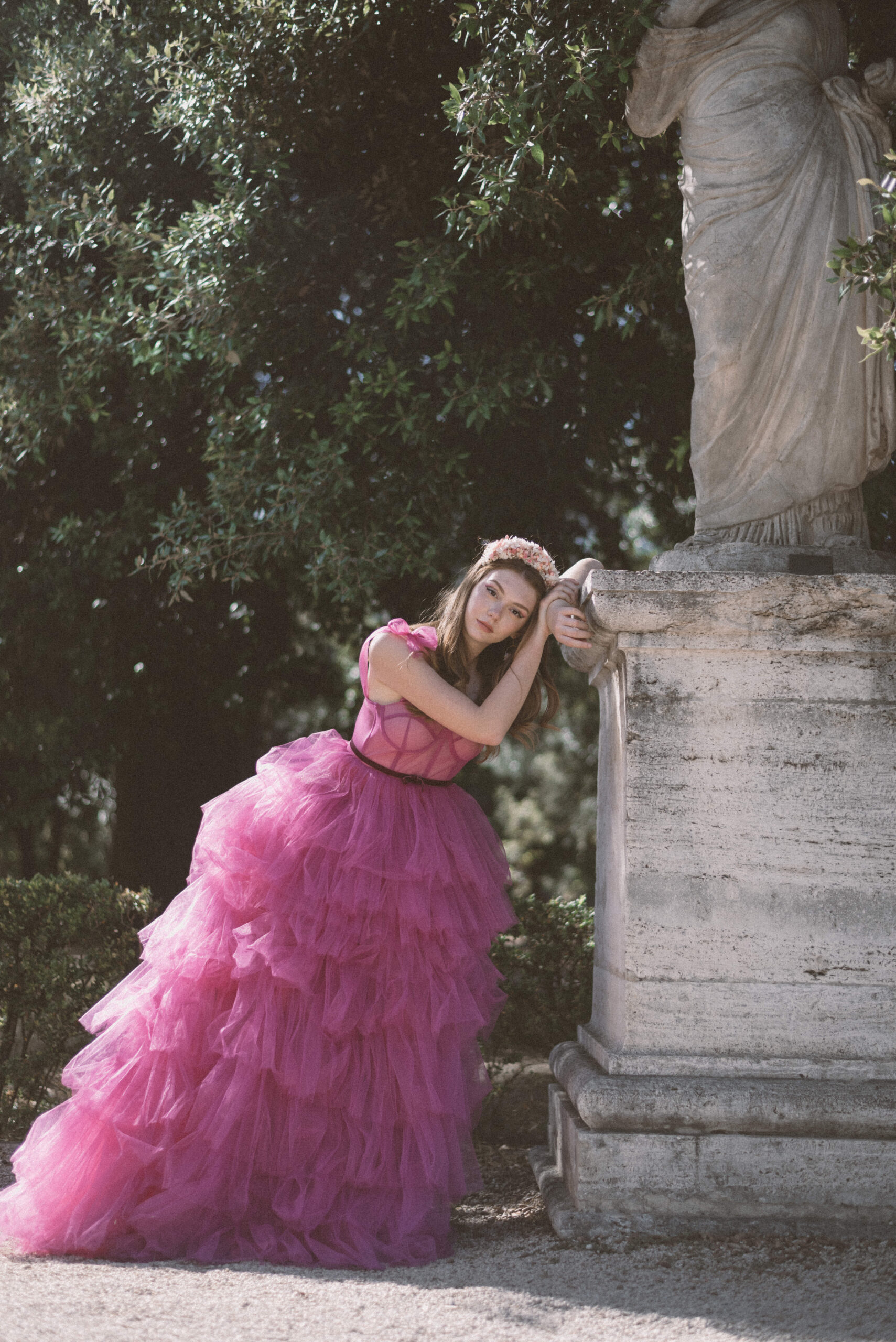 29RueJasmin, Fashion Editorial in Rome, Villa Borghese photoshoot, Fashion photoshoot in Rome, Italy fashion photographer