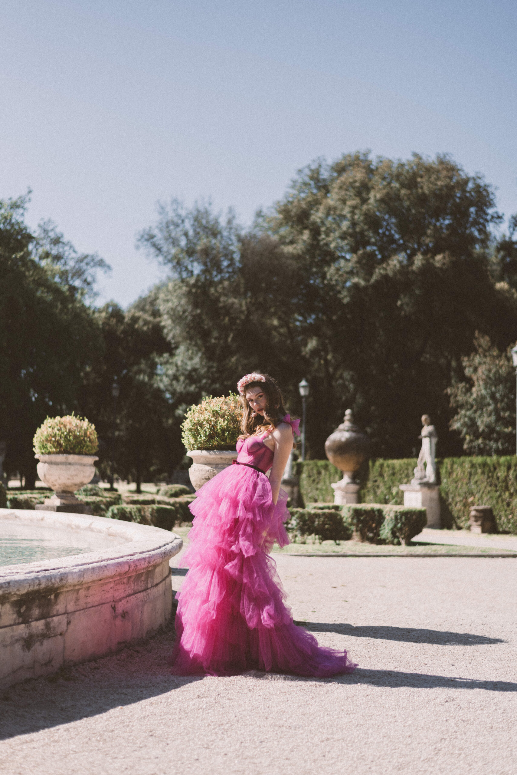 29RueJasmin, Fashion Editorial in Rome, Villa Borghese photoshoot, Fashion photoshoot in Rome, Italy fashion photographer