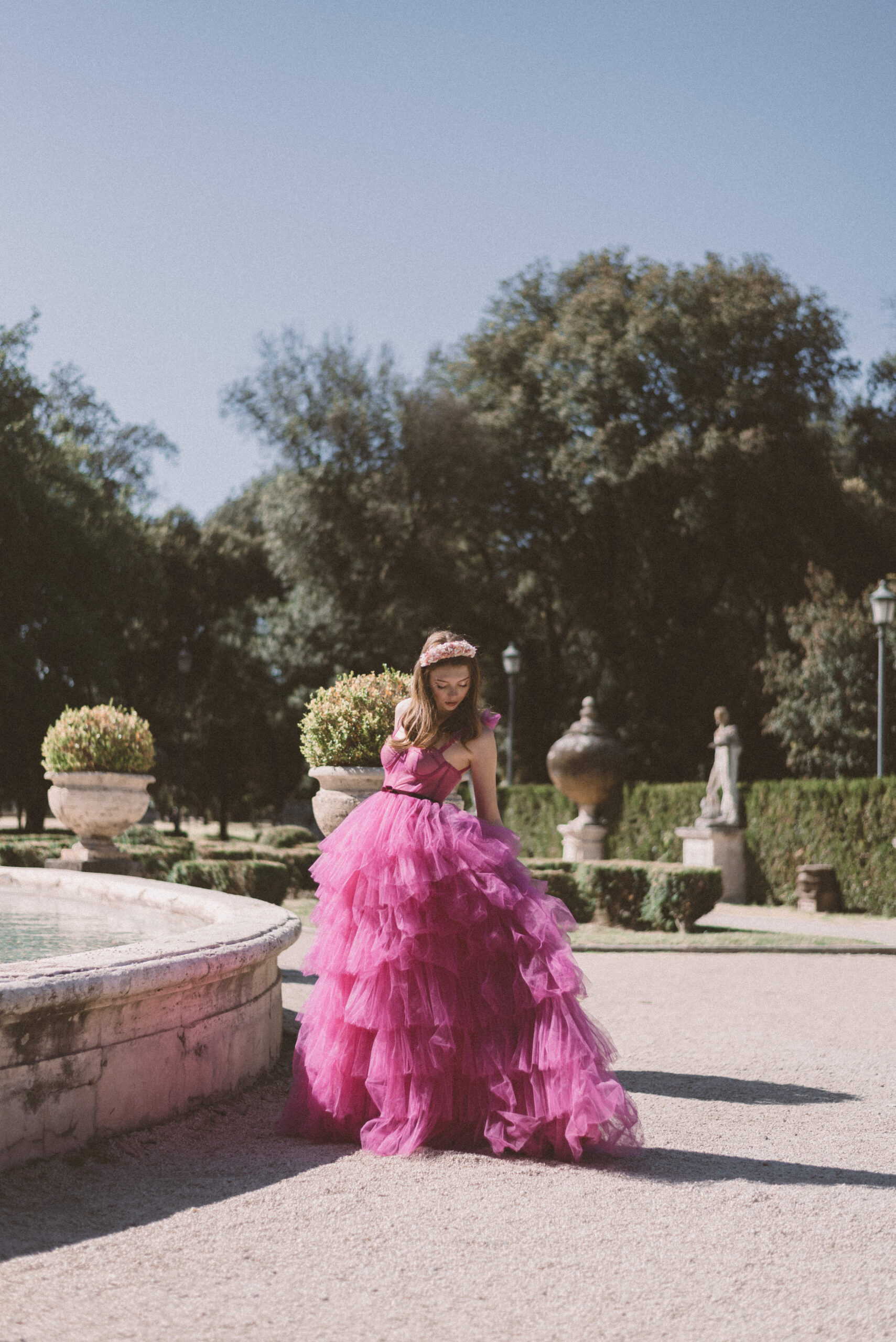 29RueJasmin, Fashion Editorial in Rome, Villa Borghese photoshoot, Fashion photoshoot in Rome, Italy fashion photographer