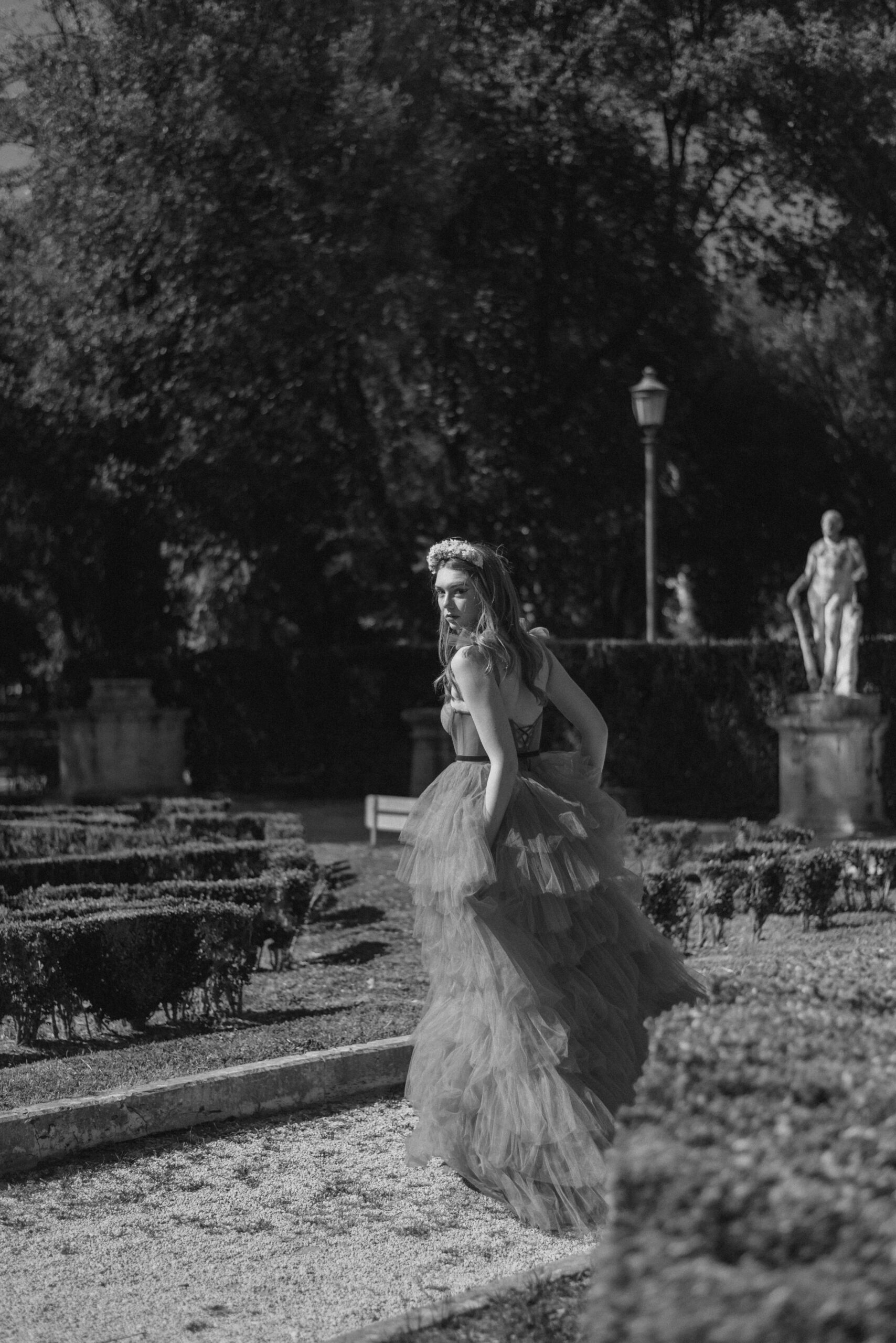 29RueJasmin, Fashion Editorial in Rome, Villa Borghese photoshoot, Fashion photoshoot in Rome, Italy fashion photographer