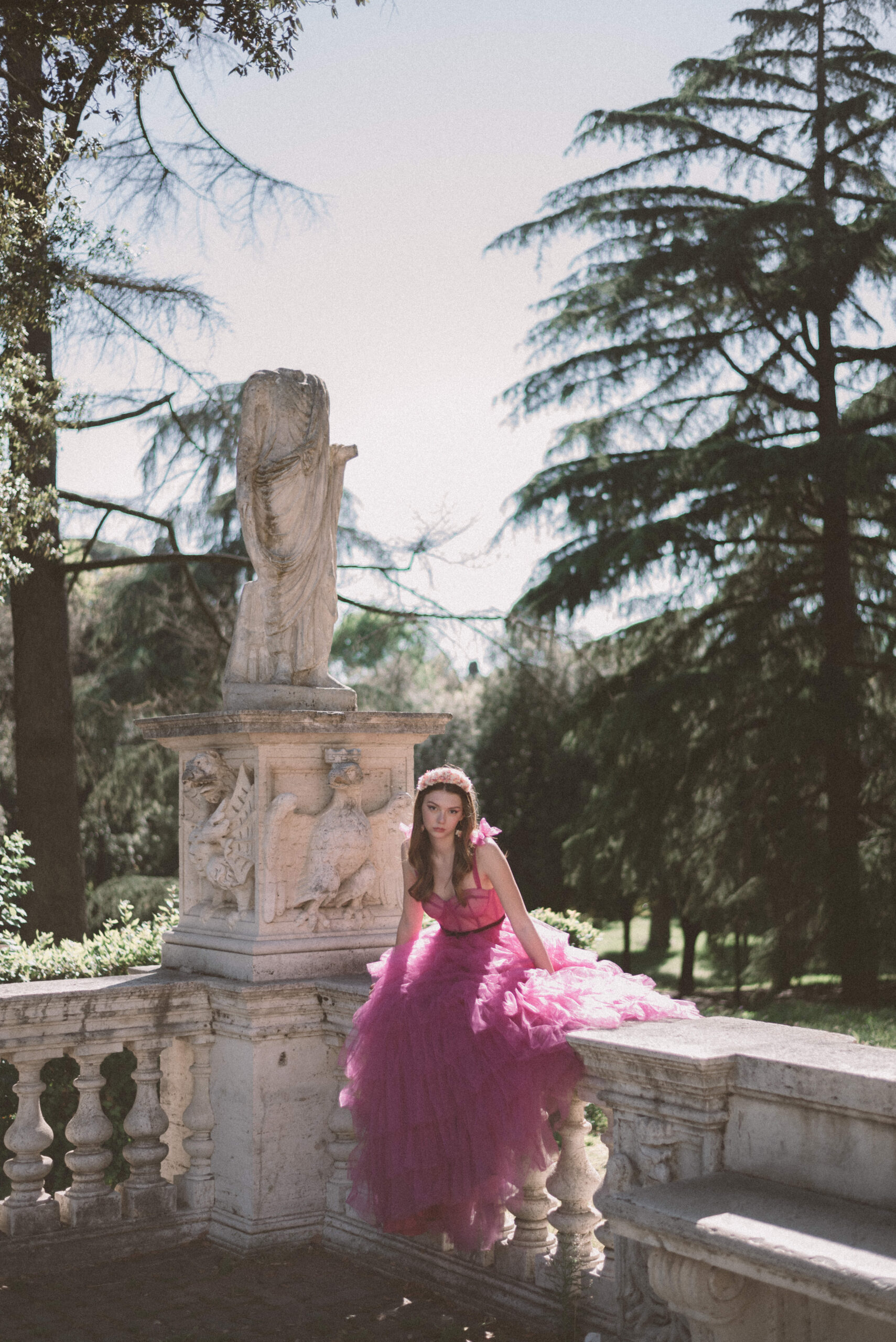 29RueJasmin, Fashion Editorial in Rome, Villa Borghese photoshoot, Fashion photoshoot in Rome, Italy fashion photographer